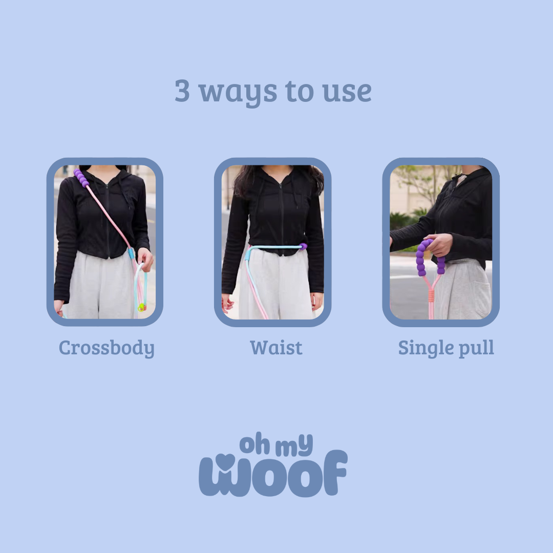 Sweet Light Pink Hands-Free Dog Leash