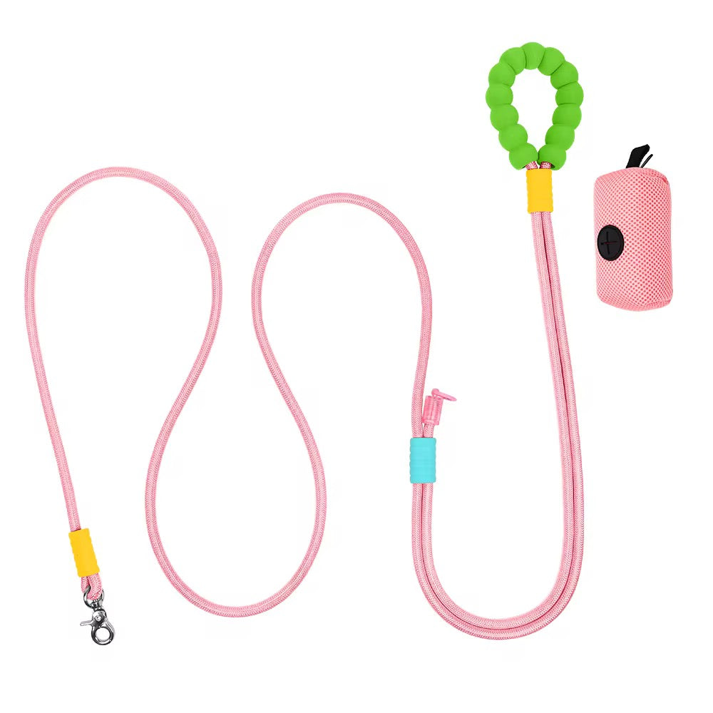 Sweet Light Pink Hands-Free Dog Leash
