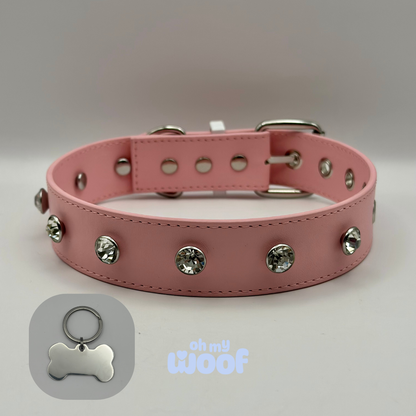 Glam Dog Collar + Dog Id