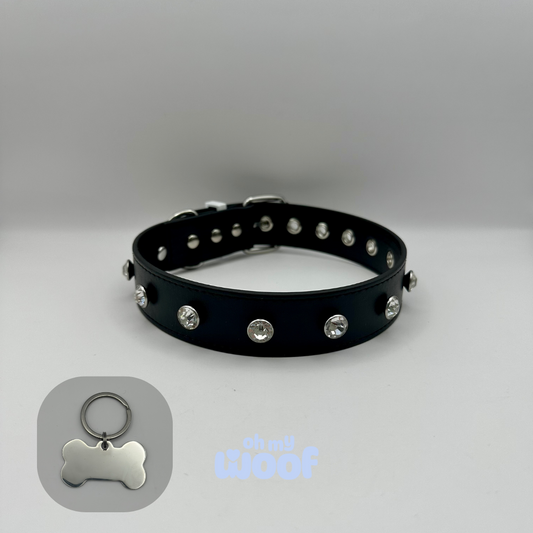 Glam Dog Collar + Dog Id